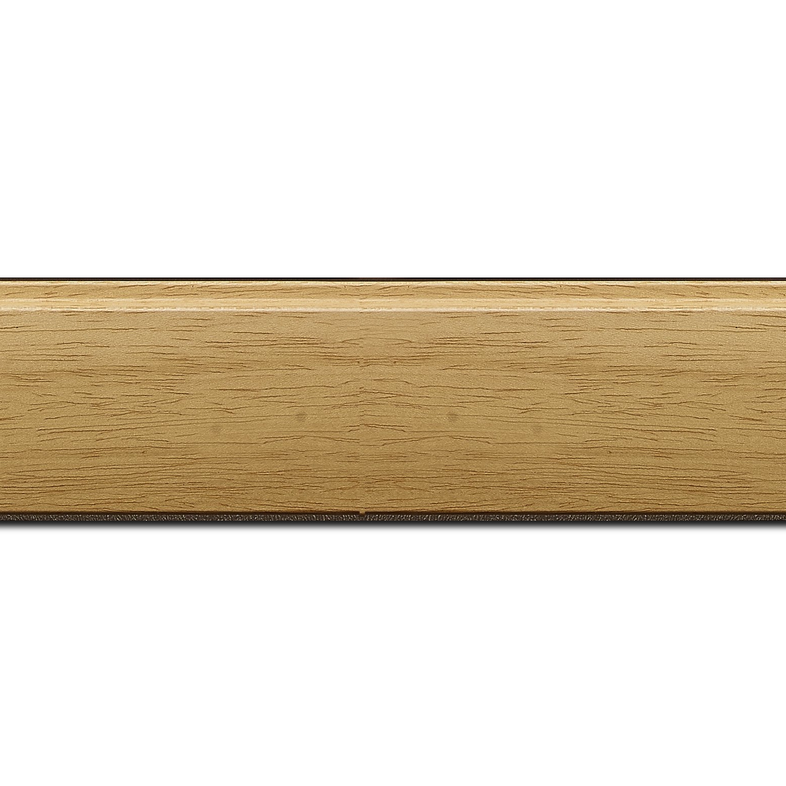 Baguette longueur 1.40m bois profil en pente méplat largeur 4.8cm ayous massif naturel (sans vernis, peut être peint...)