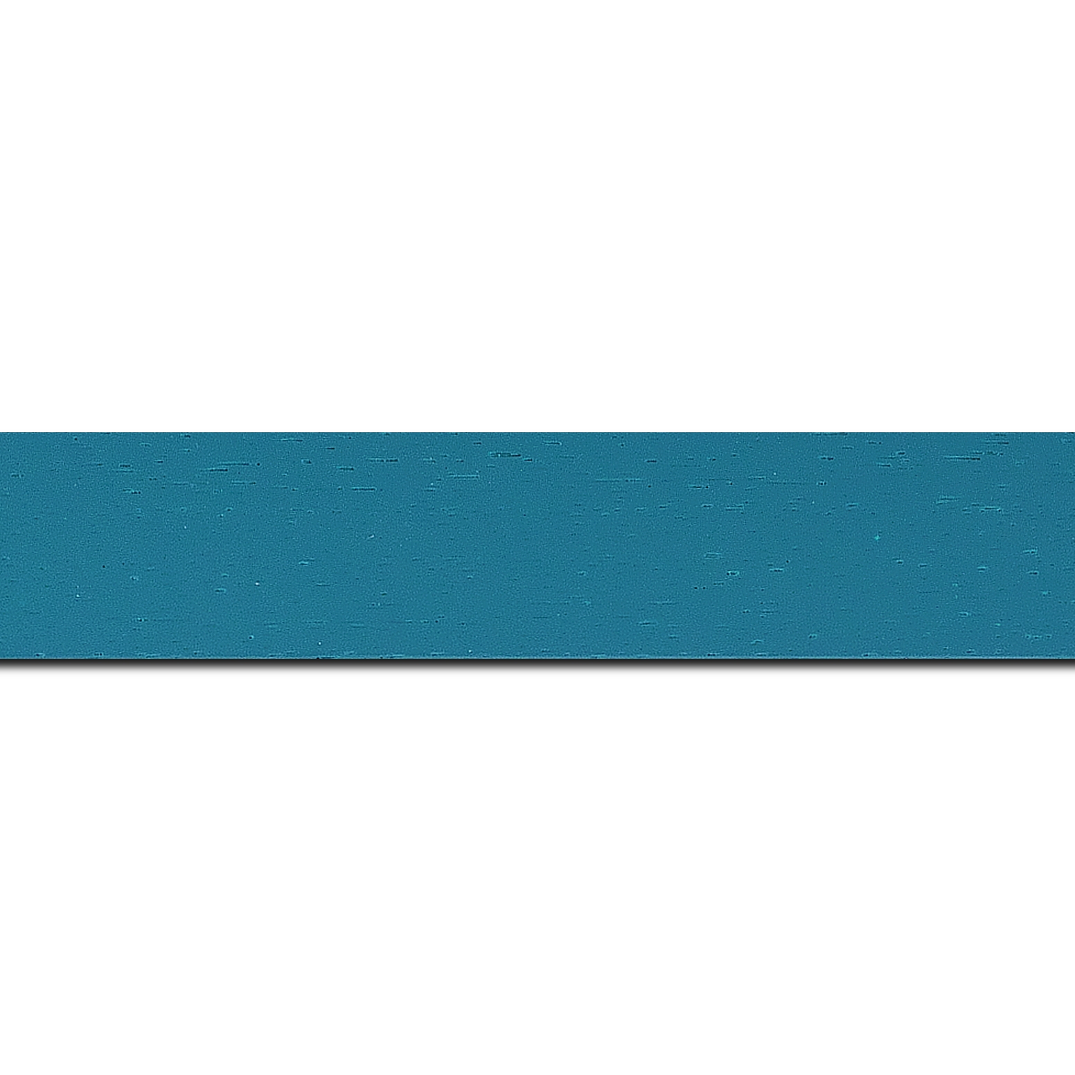 Baguette longueur 1.40m bois profil plat largeur 3cm couleur bleu turquoise satiné