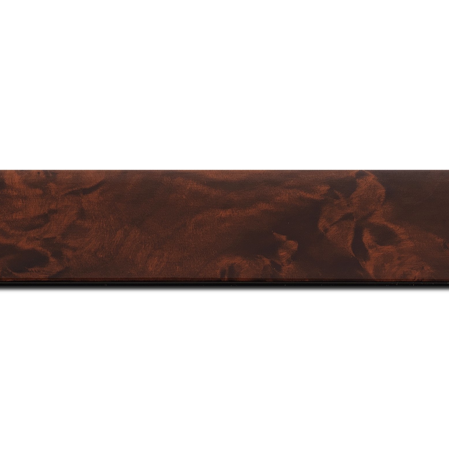 Baguette longueur 1.40m bois loupe véritable vernis largeur 4cm essence peuplier