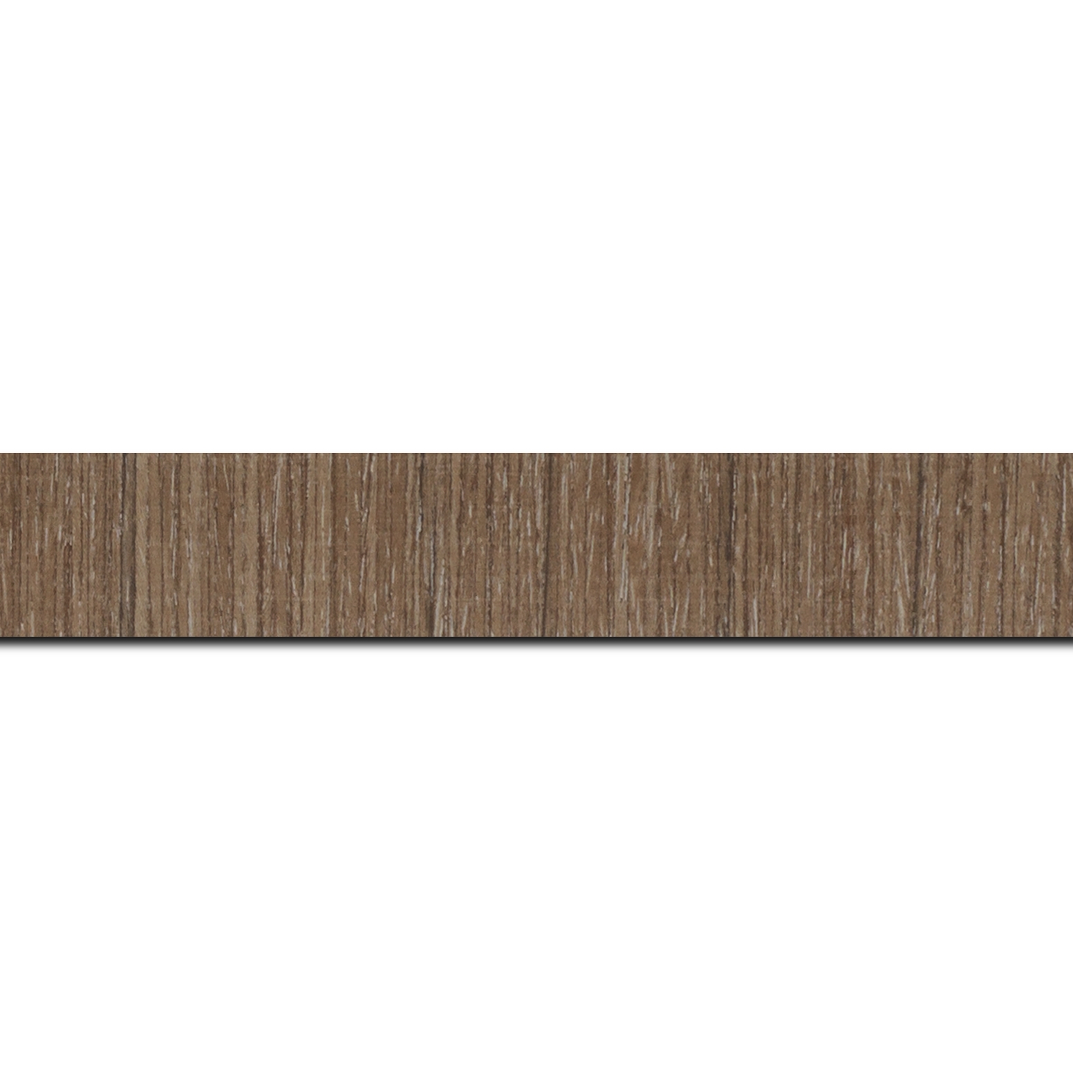 Baguette longueur 1.40m bois profil incurvé largeur 2.8cm plaquage haut de gamme teck blanchi