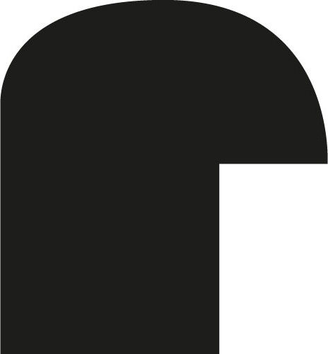 Baguette coupe droite bois profil demi rond largeur 1.5cm couleur noir mat