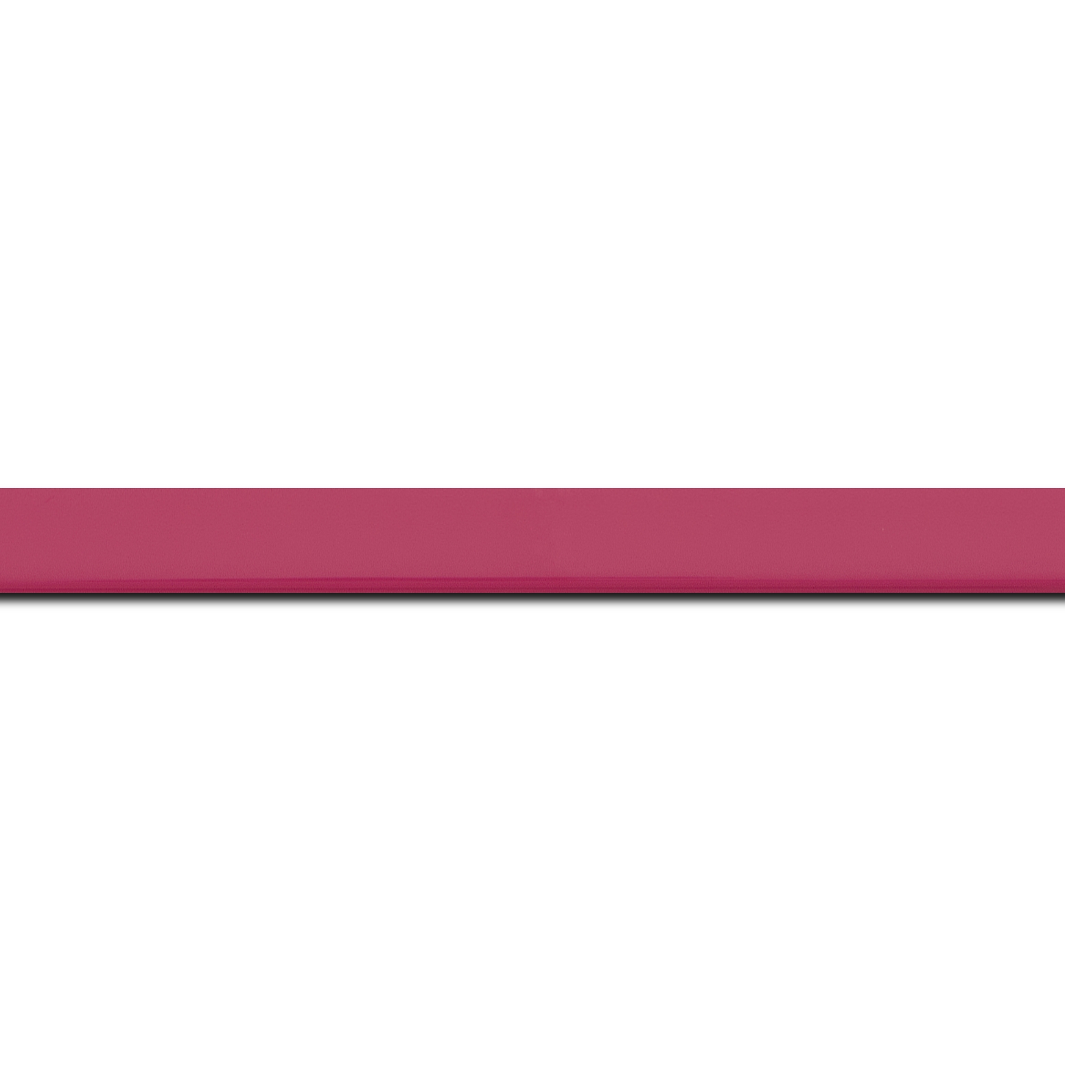 Baguette service précoupé Bois profil méplat largeur 1.4cm couleur rose tonique laqué