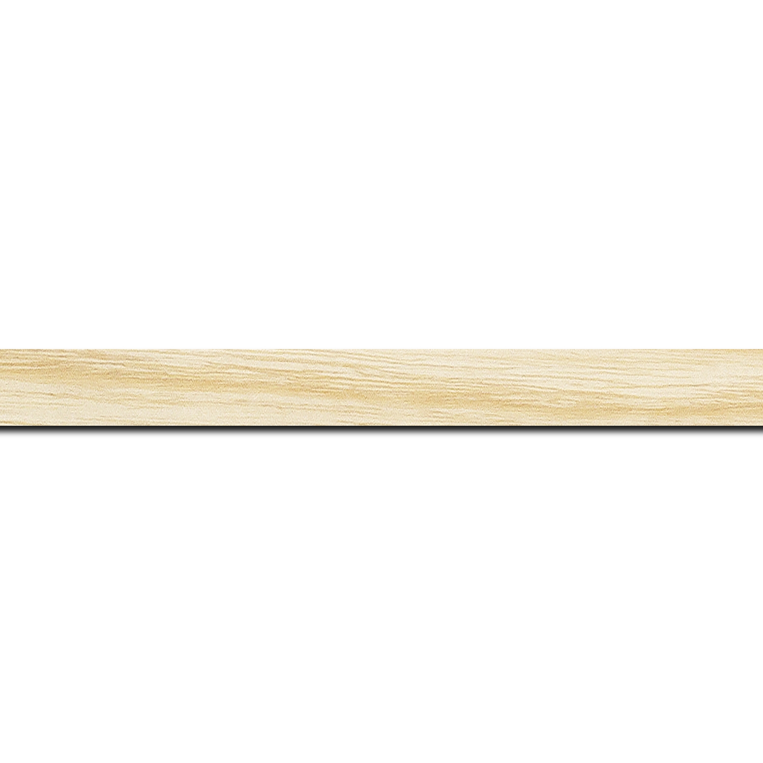 Baguette longueur 1.40m bois profil plat largeur 1.5cm  plaquage frêne haut de gamme