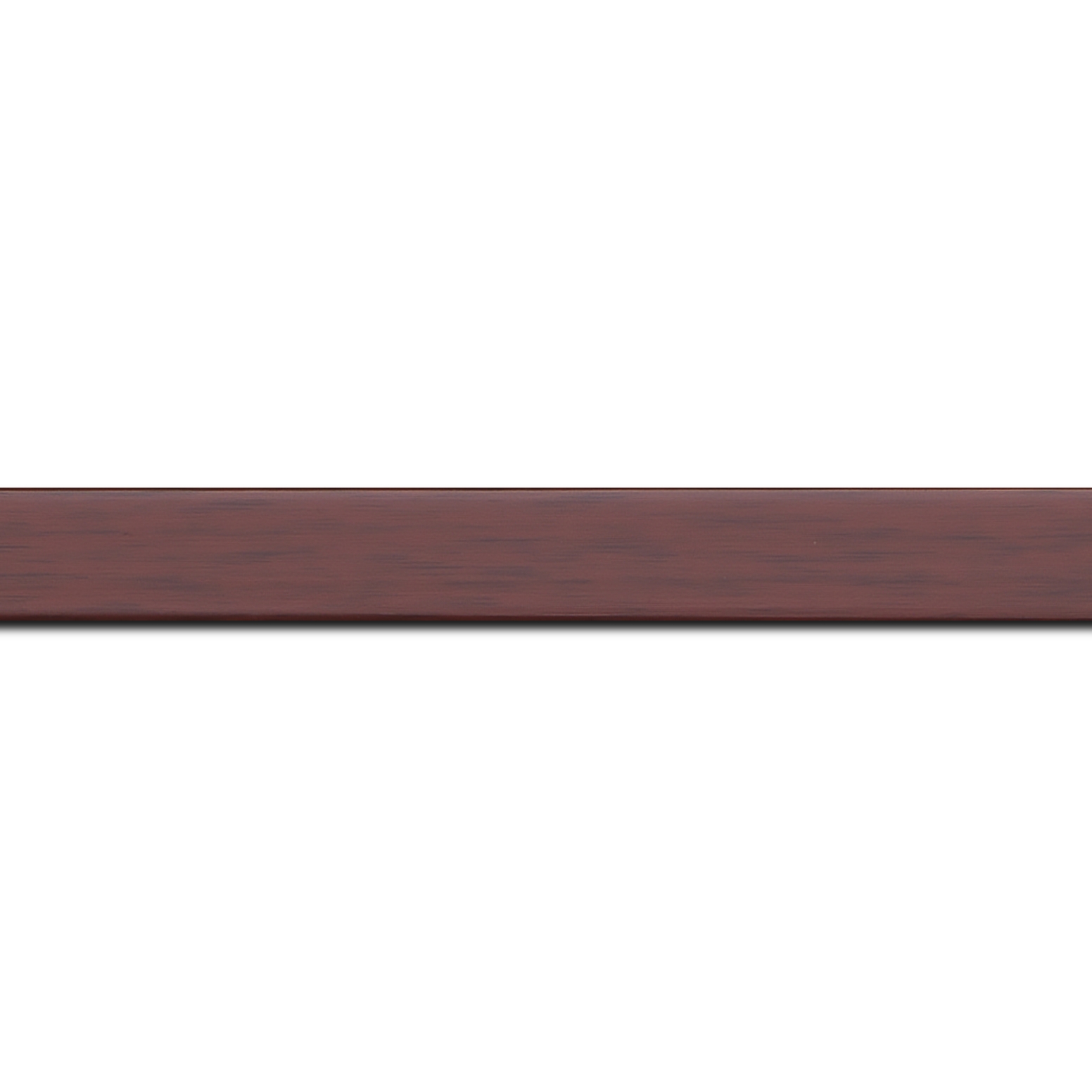 Baguette longueur 1.40m bois profil plat effet cube largeur 2cm couleur ton bois bordeaux