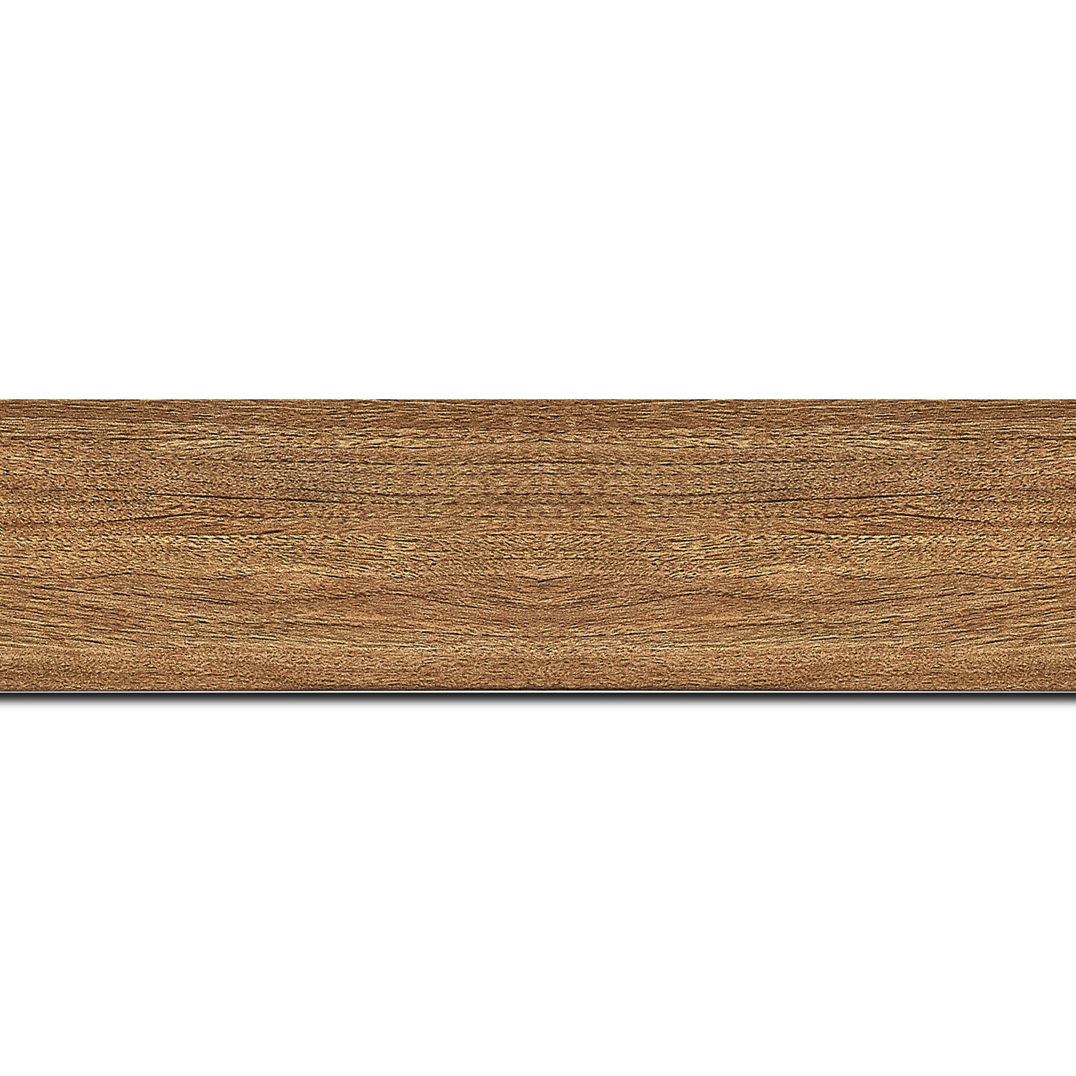 Pack par 12m, bois profil plat largeur 4.2cm décor bois chêne doré(longueur baguette pouvant varier entre 2.40m et 3m selon arrivage des bois)