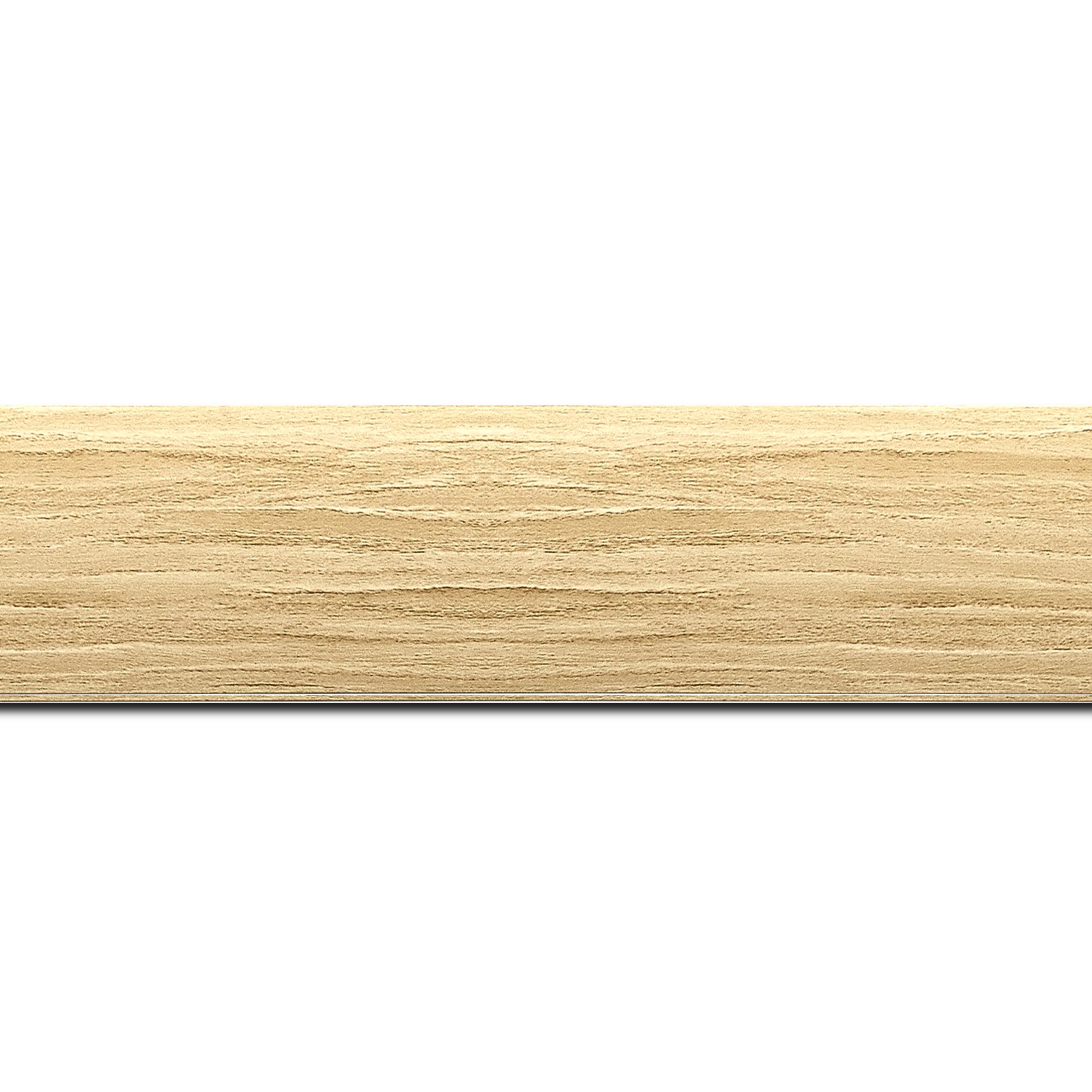Pack par 12m, bois profil plat largeur 4.2cm décor bois naturel(longueur baguette pouvant varier entre 2.40m et 3m selon arrivage des bois)