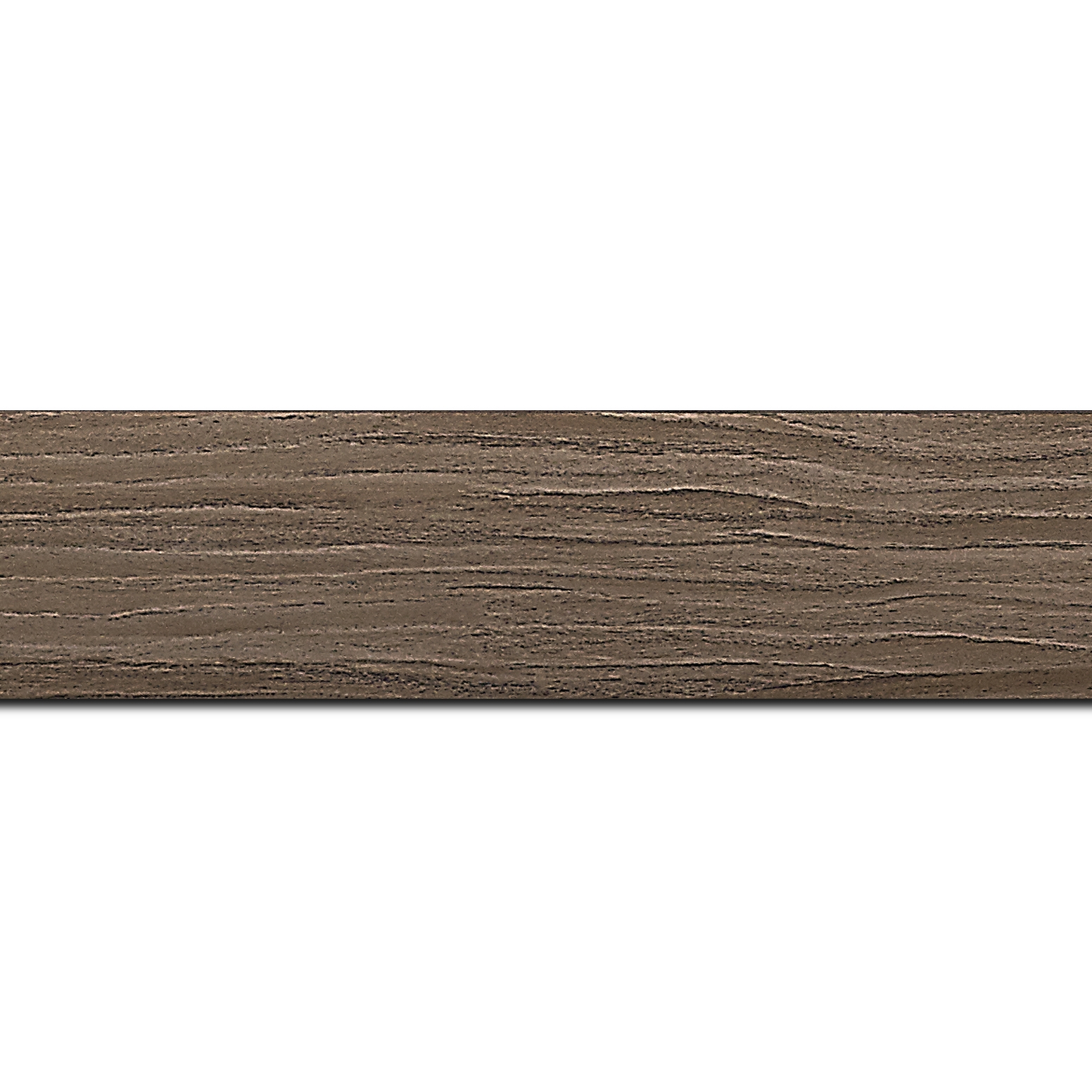 Baguette longueur 1.40m bois profil plat largeur 4.2cm décor bois noyer