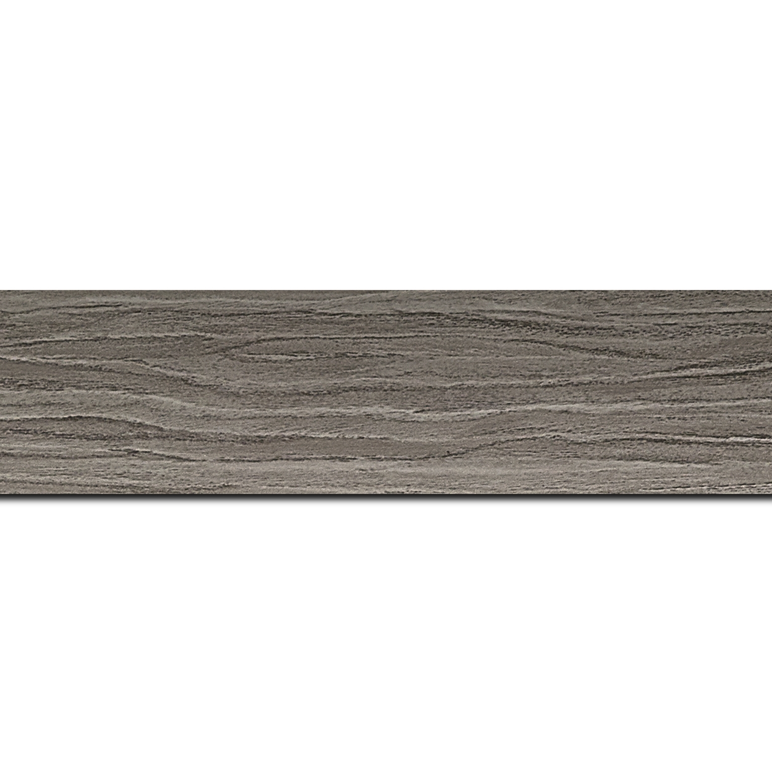 Pack par 12m, bois profil plat largeur 4.2cm décor bois gris(longueur baguette pouvant varier entre 2.40m et 3m selon arrivage des bois)