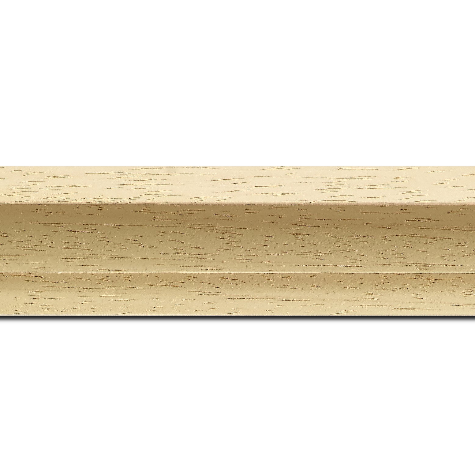 Baguette longueur 1.40m bois caisse américaine xl profil escalier largeur 4.9cm naturel (spécialement conçu pour les châssis 3d d'une épaisseur de 3 à 4cm) sans verni,peut être peint...