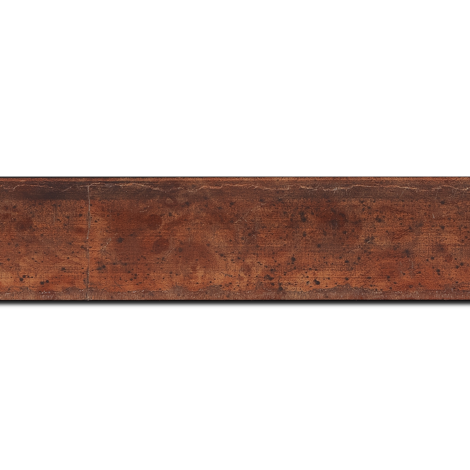Baguette longueur 1.40m bois profil incurvé largeur 4.1cm couleur marron clair effet plaquage
