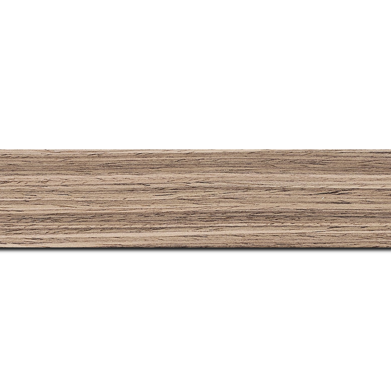 Pack par 12m, bois profil plat largeur 4cm plaquage noyer haut de gamme(longueur baguette pouvant varier entre 2.40m et 3m selon arrivage des bois)