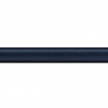 Pack par 12m, bois profil incurvé largeur 2.1cm couleur bleu foncé satiné (longueur baguette pouvant varier entre 2.40m et 3m selon arrivage des bois)