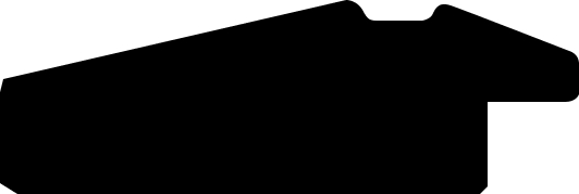 Baguette 12m bois profil pente largeur 4.5cm de couleur noir mat filet noir