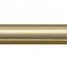 Baguette longueur 1.40m bois profil doucine inversée largeur 4.4cm or gorge champagne