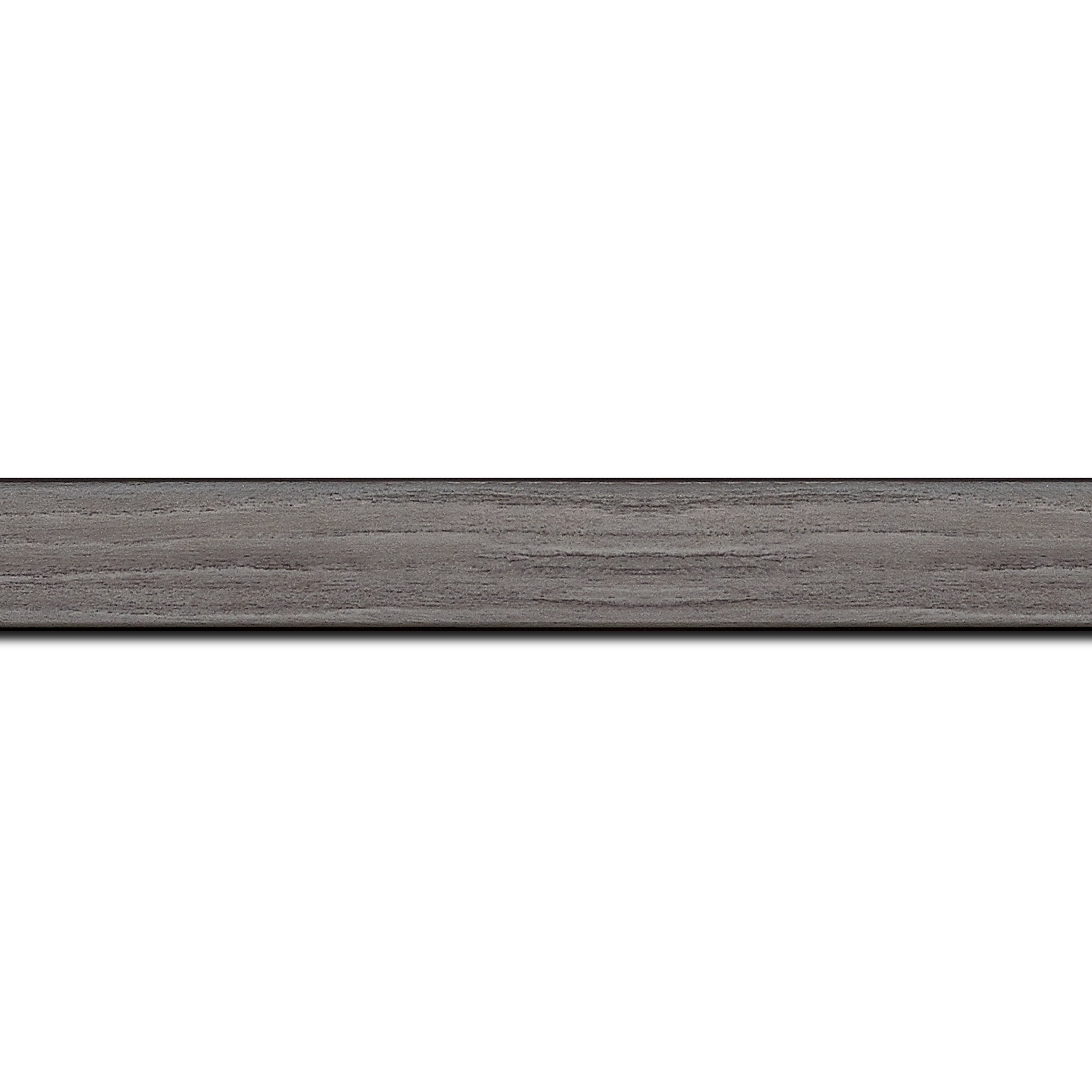 Baguette longueur 1.40m bois profil plat largeur 2cm décor bois gris