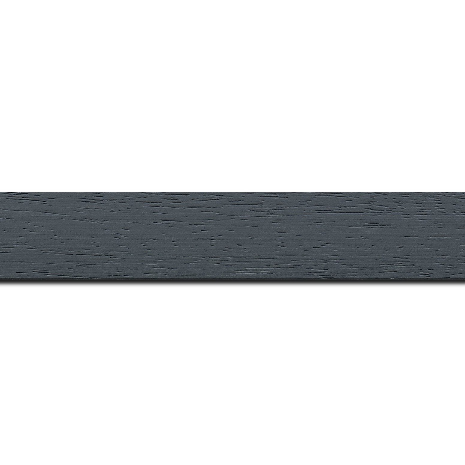 Pack par 12m, bois profil plat largeur 3cm couleur gris foncé satiné (longueur baguette pouvant varier entre 2.40m et 3m selon arrivage des bois)