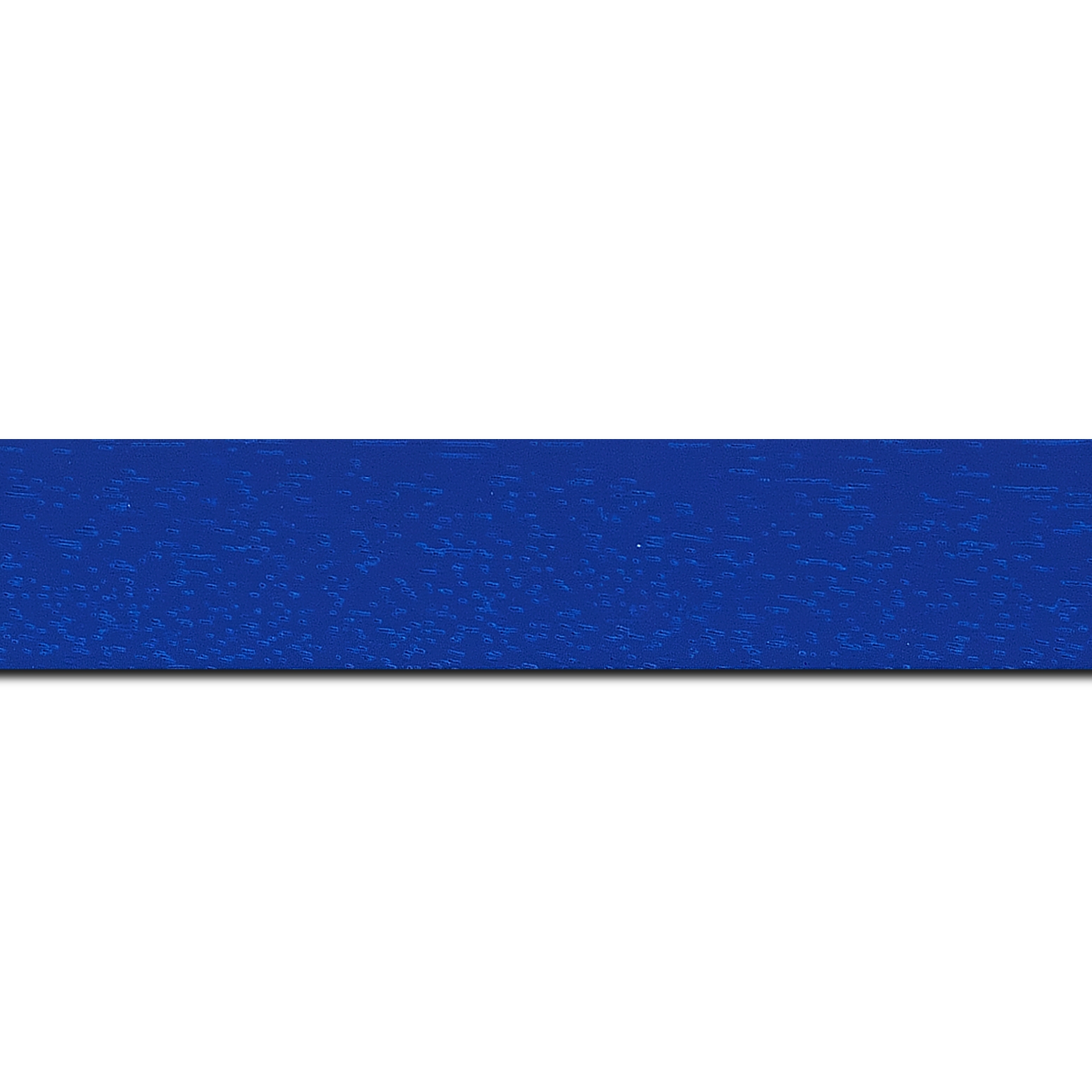 Baguette longueur 1.40m bois profil plat largeur 3cm couleur bleu grec satiné
