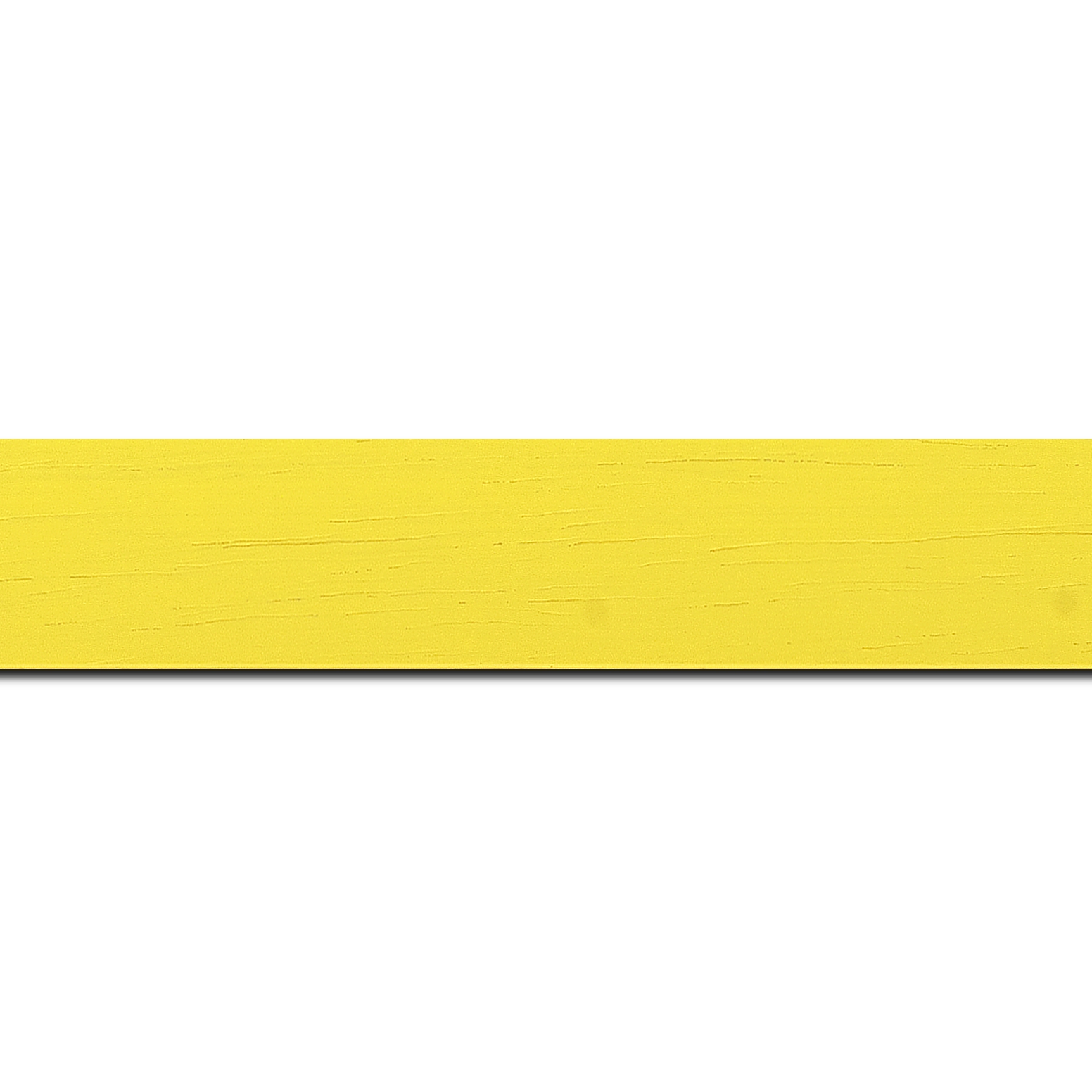Baguette longueur 1.40m bois profil plat largeur 3cm couleur jaune tonique satiné