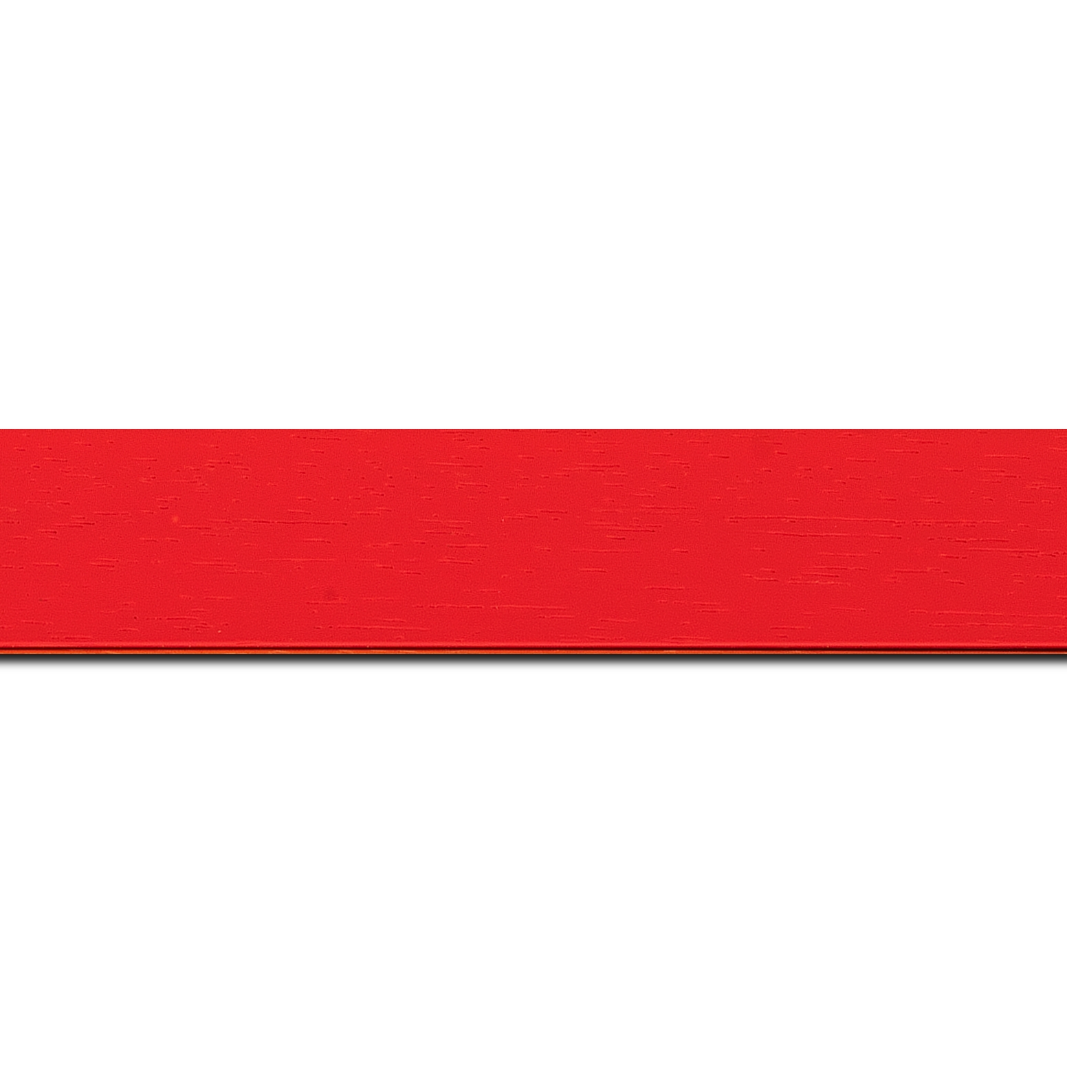 Baguette longueur 1.40m bois profil plat largeur 3cm couleur rouge tonique satiné