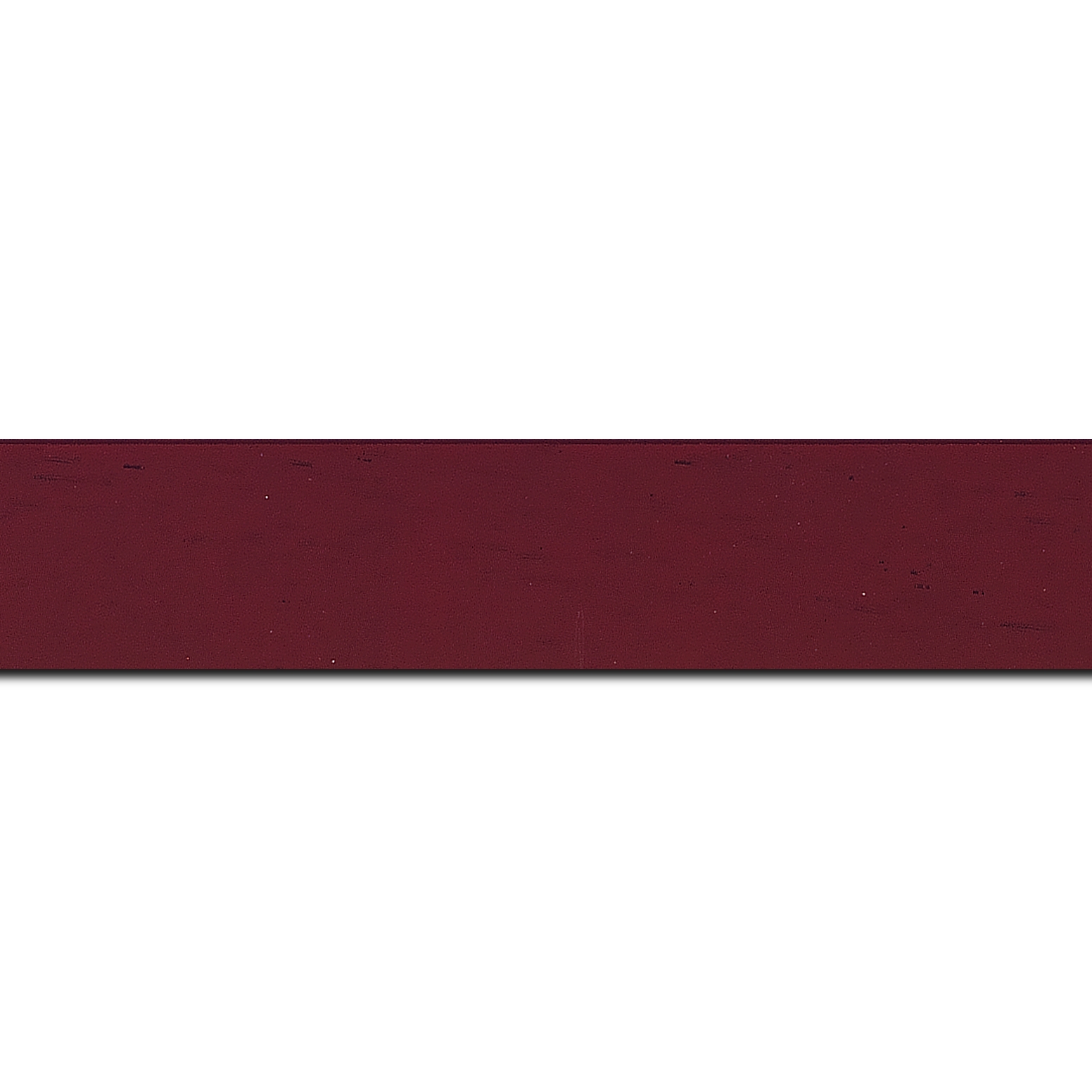 Baguette longueur 1.40m bois profil plat largeur 3cm couleur bordeaux satiné