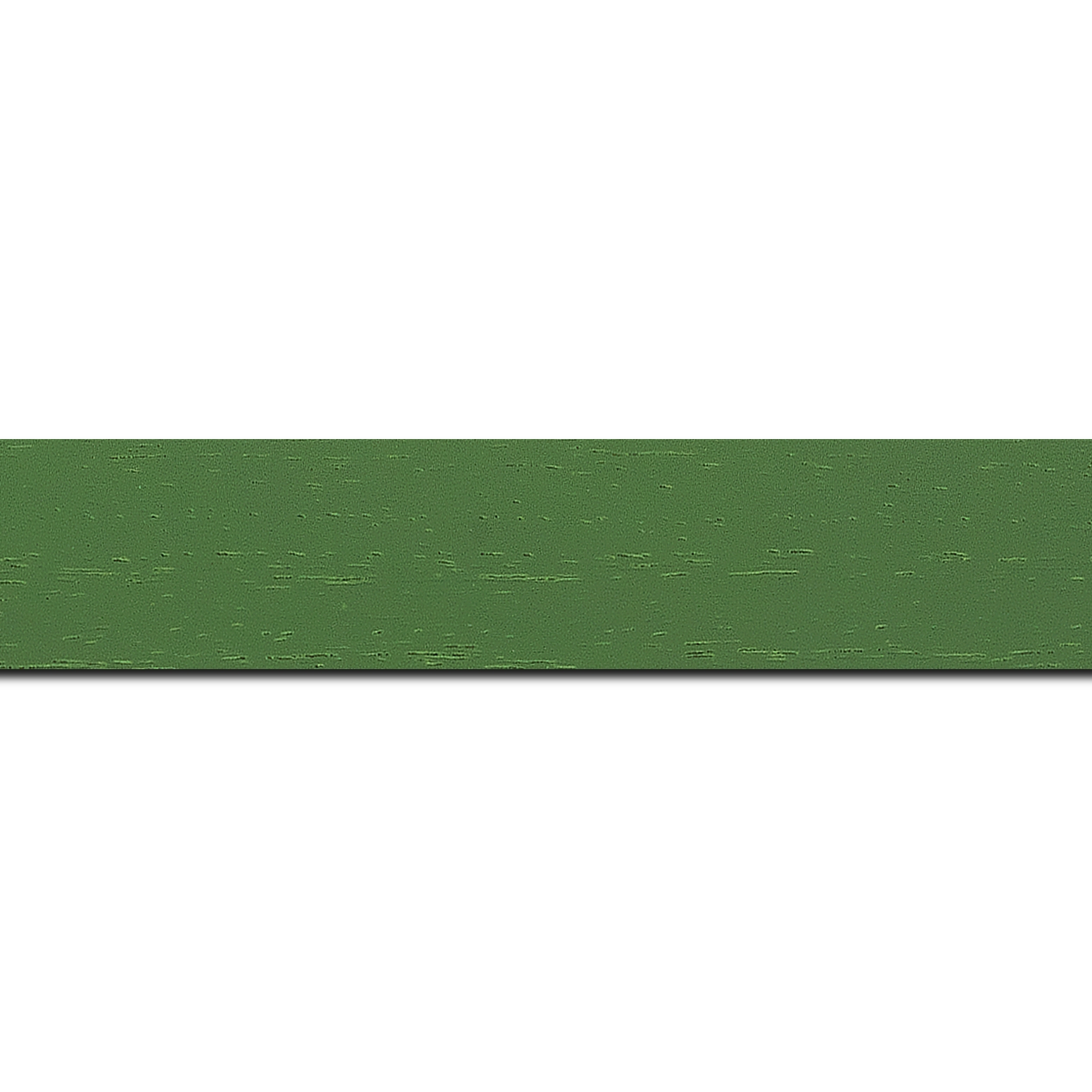 Baguette longueur 1.40m bois profil plat largeur 3cm couleur vert amande satiné
