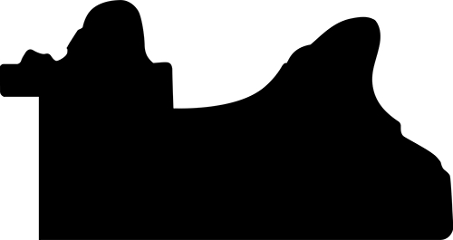 Pack par 12m, bois profil incurvé largeur 7.9cm noir antique nez or à la feuille style (longueur baguette pouvant varier entre 2.40m et 3m selon arrivage des bois)