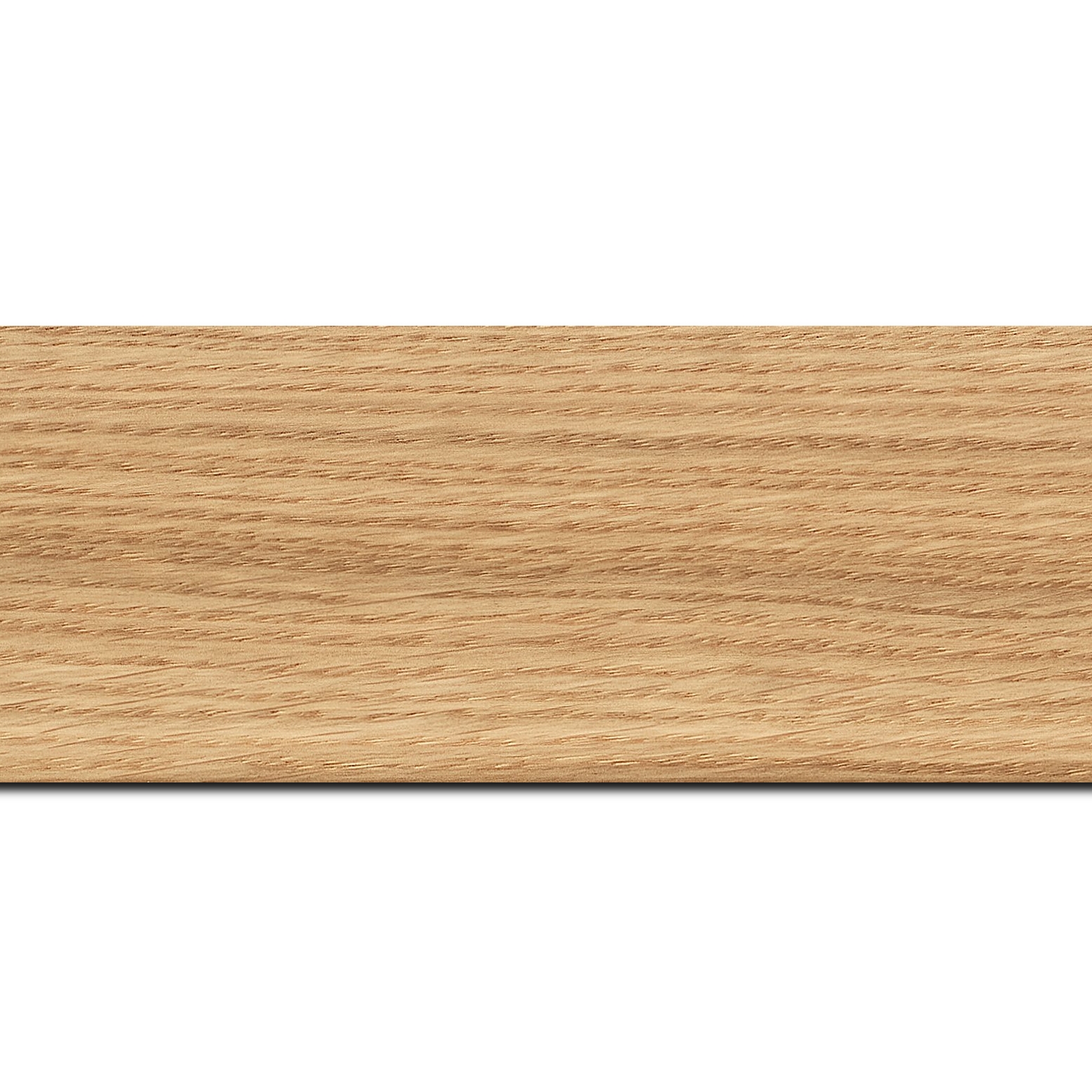 Baguette longueur 1.40m bois profil plat largeur 6.3cm plaquage haut de gamme chêne naturel
