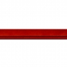 Baguette longueur 1.40m bois profil bombé largeur 2.4cm couleur rouge cerise satiné filet noir