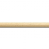 Baguette longueur 1.40m bois profil demi rond largeur 1.5cm couleur naturel satiné