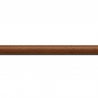 Pack par 12m, bois profil demi rond largeur 1.5cm couleur marron ton bois extérieur ébène(longueur baguette pouvant varier entre 2.40m et 3m selon arrivage des bois)