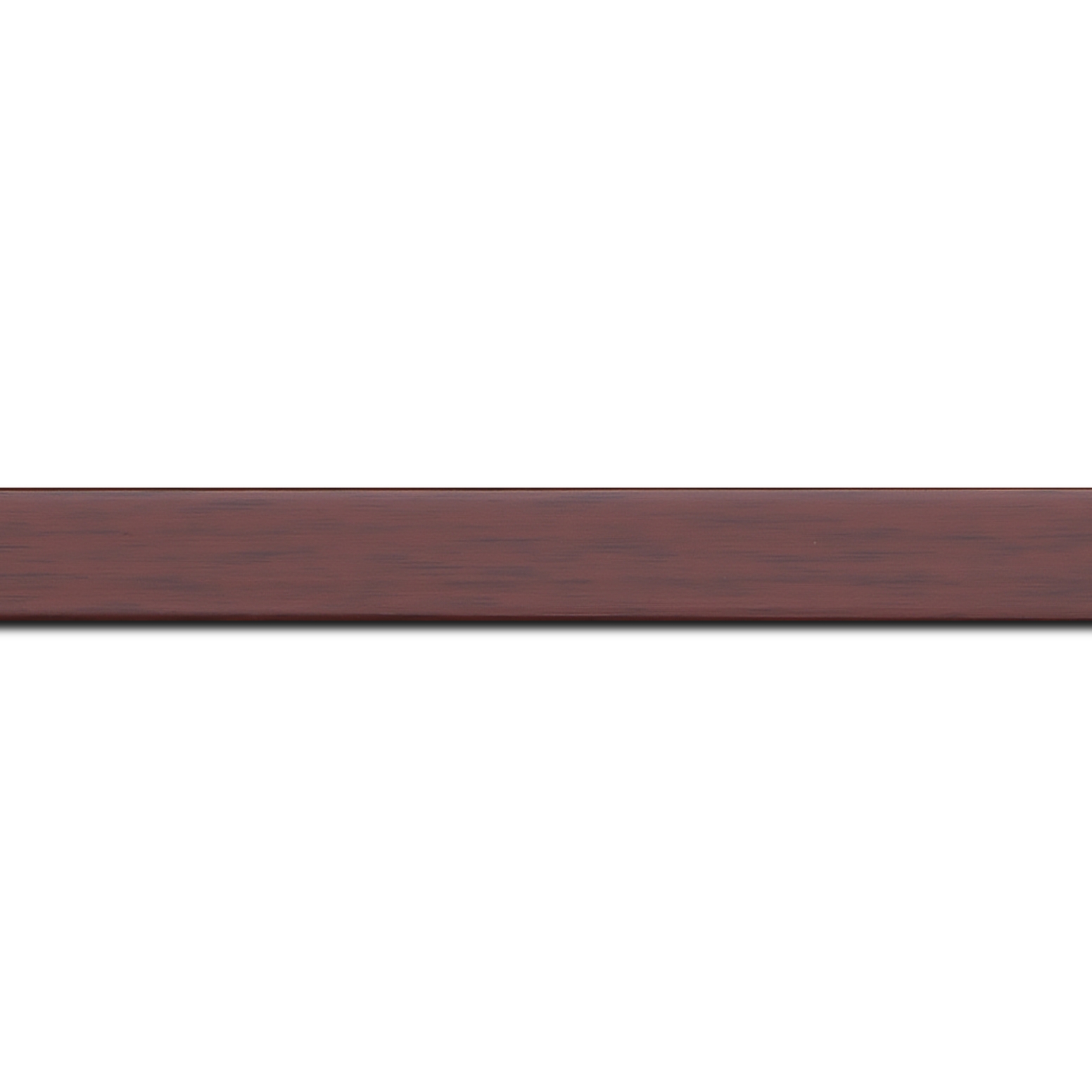 Baguette longueur 1.40m bois profil plat effet cube largeur 2cm couleur ton bois bordeaux