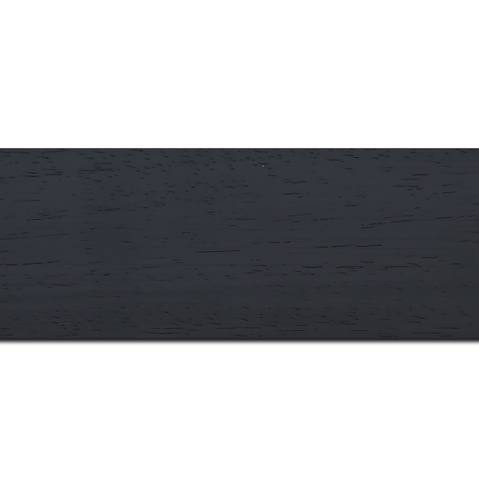 Baguette longueur 1.40m bois profil plat largeur 5.9cm couleur noir satiné