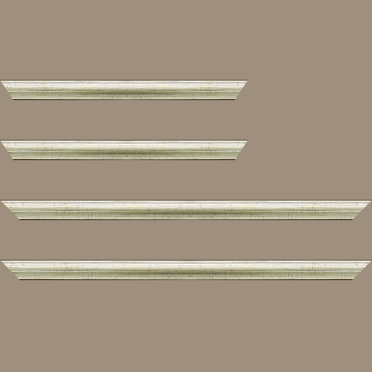Baguette service précoupé Bois profil arrondi plongeant largeur 2.4cm couleur vermeille effet oxydé